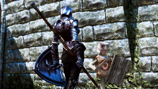 Щит темного лицаря / DX Dark Knight Shield для Skyrim SE-AE