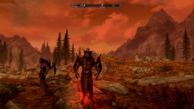 Vampire Lord Retexture - Ретекстур формы лорда-вампира для Skyrim SE-AE