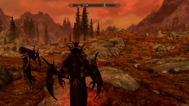 Vampire Lord Retexture - Ретекстур формы лорда-вампира для Skyrim SE-AE