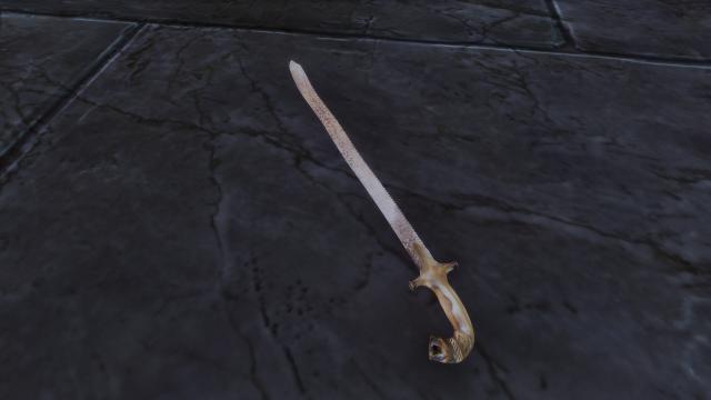 Indian Saw-backed Sword - Індійський меч для Skyrim SE-AE