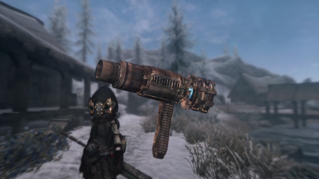 Двомірський етерієвий лук/ Dwarven Aetherial Bow для Skyrim SE-AE