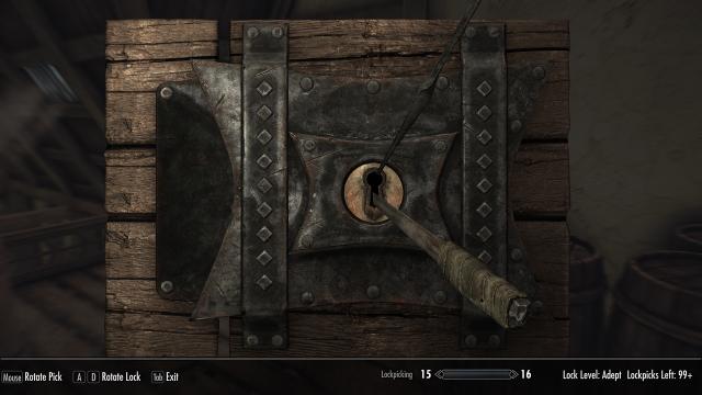 Lockpicking Interface Redone -