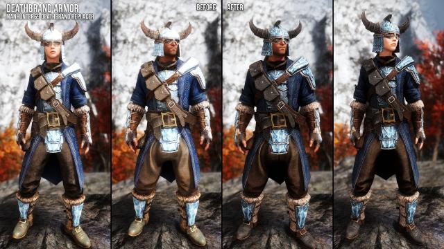 Stalhrim Armors and Weapons Retexture SE for Skyrim SE-AE