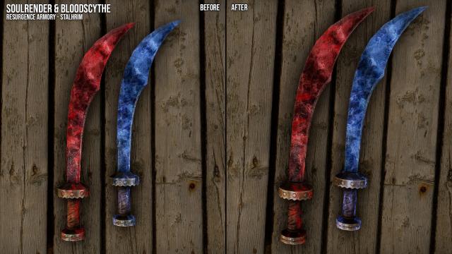 Stalhrim Armors and Weapons Retexture SE for Skyrim SE-AE