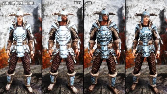 Stalhrim Armors and Weapons Retexture SE for Skyrim SE-AE