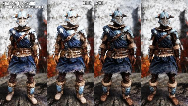 Stalhrim Armors and Weapons Retexture SE for Skyrim SE-AE