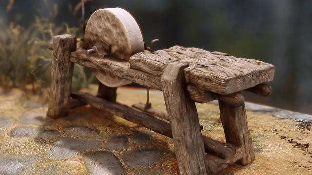 Красивая переработка точильного камня / ElSopa - HD Grindstone Redone SE для Skyrim SE-AE