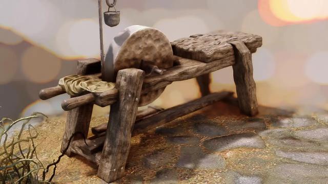 Красивая переработка точильного камня / ElSopa - HD Grindstone Redone SE для Skyrim SE-AE