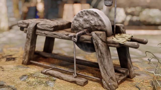 Красивая переработка точильного камня / ElSopa - HD Grindstone Redone SE для Skyrim SE-AE