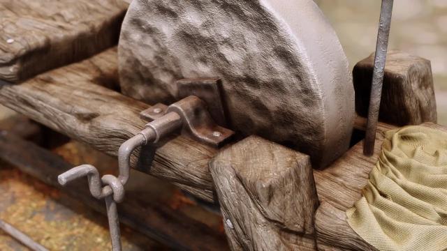 Красивая переработка точильного камня / ElSopa - HD Grindstone Redone SE для Skyrim SE-AE