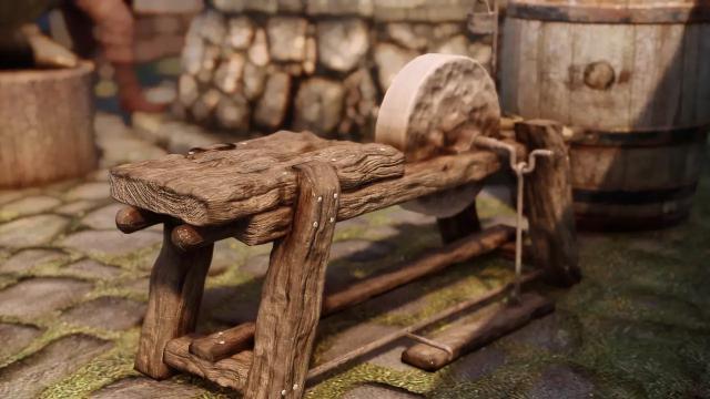 Красивая переработка точильного камня / ElSopa - HD Grindstone Redone SE для Skyrim SE-AE