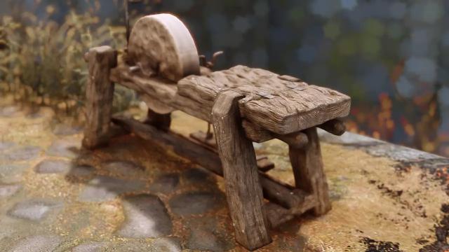 Красивая переработка точильного камня / ElSopa - HD Grindstone Redone SE для Skyrim SE-AE