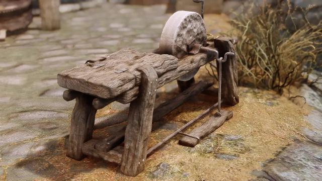 Красивая переработка точильного камня / ElSopa - HD Grindstone Redone SE для Skyrim SE-AE