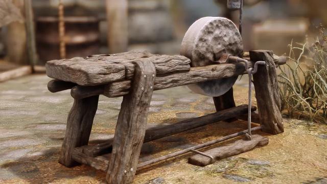 Красивая переработка точильного камня / ElSopa - HD Grindstone Redone SE для Skyrim SE-AE