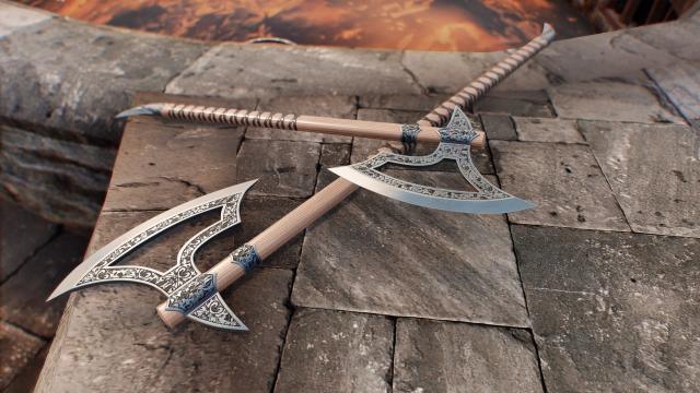 Реплейсер стального оружия / Steel Weapons Replacer для Skyrim SE-AE