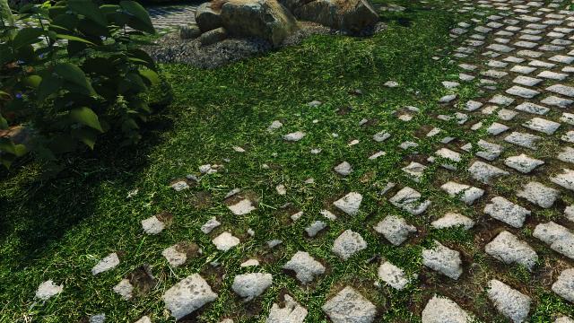 Зелена трава Солітіуда / Solitude Grass Textures для Skyrim SE-AE