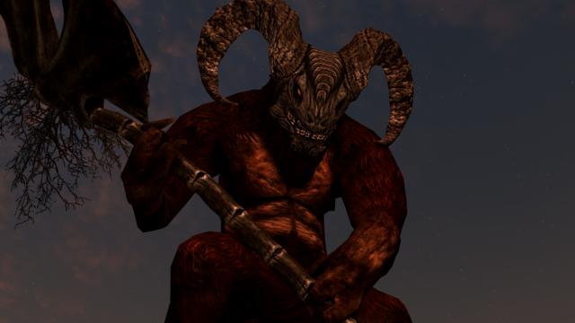 Демон-телець / Taurus Demon- Mihail Monsters and Animals для Skyrim SE-AE