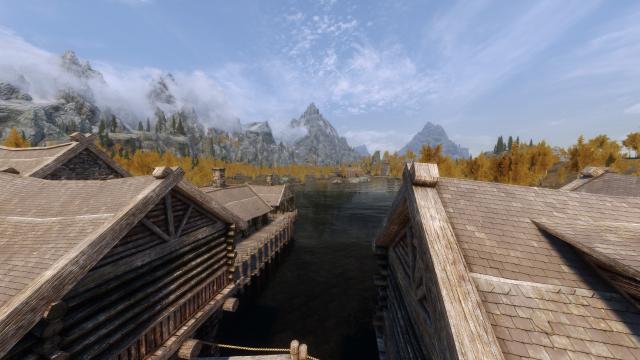 Better Riften Roofs - 4K - Покращені дахи Рифтена для Skyrim SE-AE