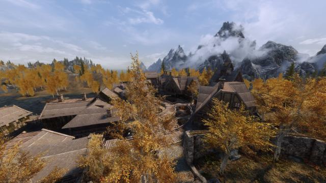 Better Riften Roofs - 4K - Покращені дахи Рифтена для Skyrim SE-AE