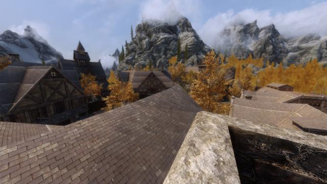 Better Riften Roofs - 4K - Покращені дахи Рифтена для Skyrim SE-AE