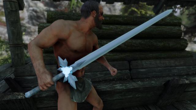 The Blue Rose Sword - Меч «Голубая Роза» для Skyrim SE-AE