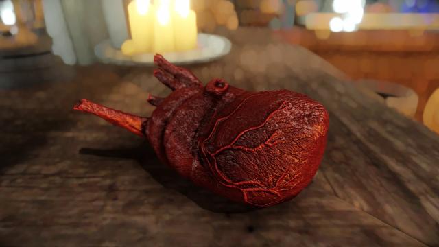 Kanjs - Human Heart Animated and Beating Motion для Skyrim SE-AE