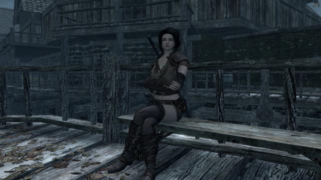 Female Sitting Animation Replacer - Нова анімація сидіння для Skyrim SE-AE