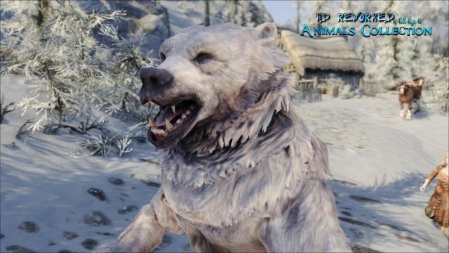 4к ведмеді / HD Reworked Bears 4K для Skyrim SE-AE