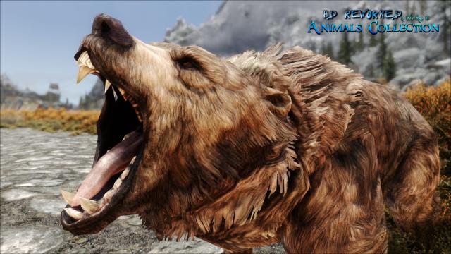 4к ведмеді / HD Reworked Bears 4K для Skyrim SE-AE