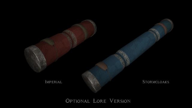 HD Військові документи SE / Rally's Civil War Document Tubes для Skyrim SE-AE