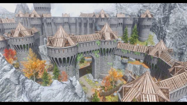 JK's Fort Dawnguard для Skyrim SE-AE