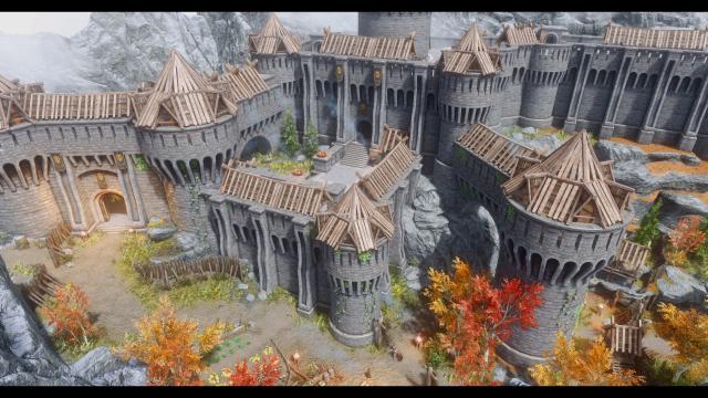 JK's Fort Dawnguard для Skyrim SE-AE