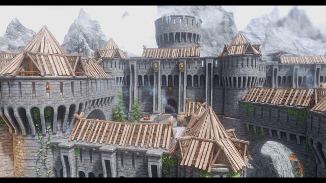 JK's Fort Dawnguard для Skyrim SE-AE
