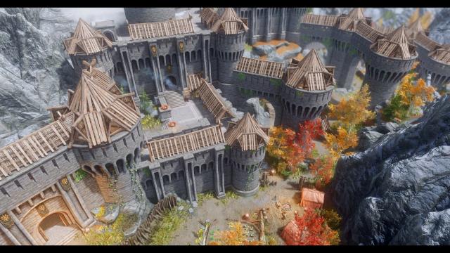 JK's Fort Dawnguard для Skyrim SE-AE