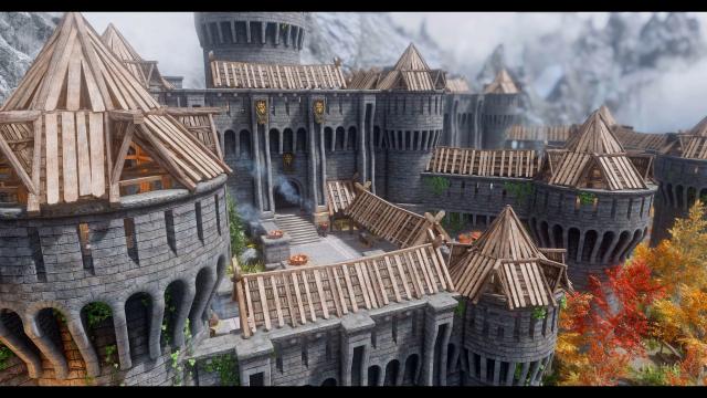 JK's Fort Dawnguard для Skyrim SE-AE
