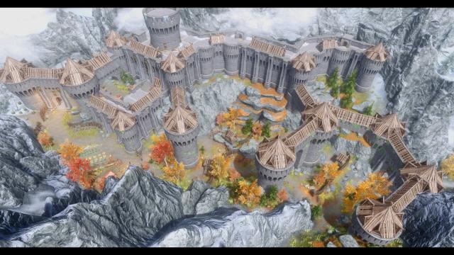 JK's Fort Dawnguard для Skyrim SE-AE