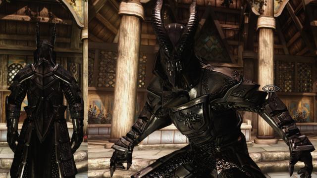 Броня срібного дракона / Silver Dragon Armor для Skyrim SE-AE