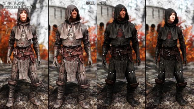 Dark Brotherhood Armors Retexture SE for Skyrim SE-AE