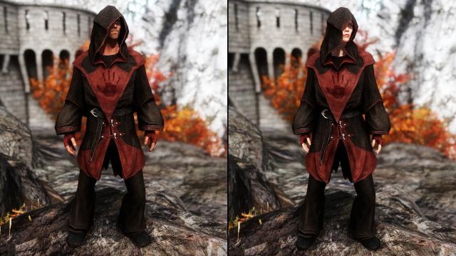 Dark Brotherhood Armors Retexture SE for Skyrim SE-AE