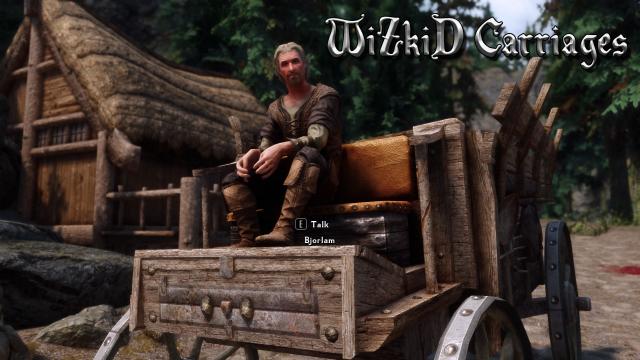 WiZkiD Carriages - 2к/4к візки для Skyrim SE-AE