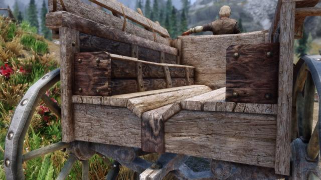 WiZkiD Carriages - 2к/4к візки для Skyrim SE-AE