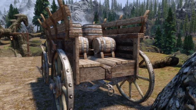 WiZkiD Carriages - 2к/4к візки для Skyrim SE-AE