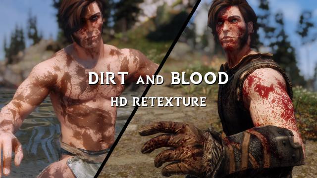 HD Кров та бруд / Dirt and Blood HD Retexture для Skyrim SE-AE