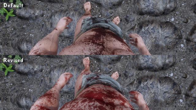 HD Кров та бруд / Dirt and Blood HD Retexture для Skyrim SE-AE