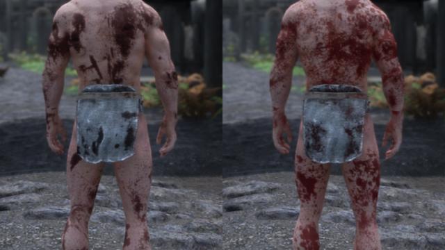 HD Кров та бруд / Dirt and Blood HD Retexture для Skyrim SE-AE