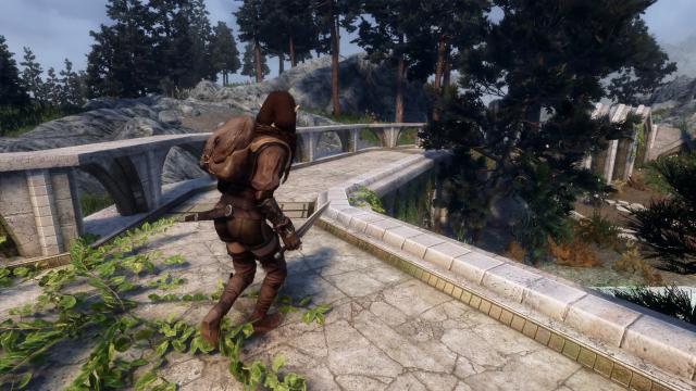 Relaxed Sneak Animations для Skyrim SE-AE