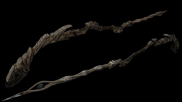 Реплейсер посохів драконячих жерців / Dragon Priest Staff Replacer для Skyrim SE-AE