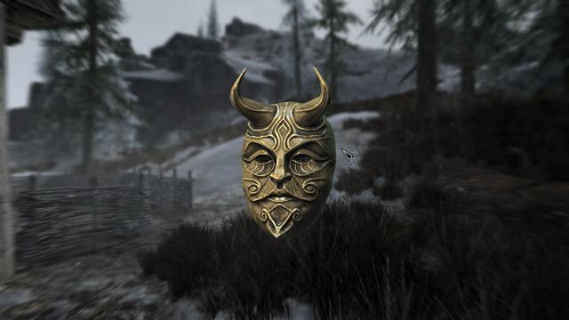 Красивая маска Клавикуса / Masque of Clavicus Vile для Skyrim SE-AE