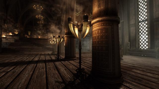 SD’s Horn Candles SE - HD Свічки у сигнальних рогах для Skyrim SE-AE