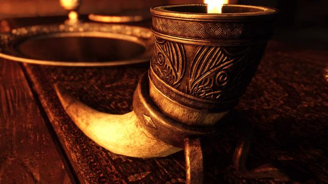 SD’s Horn Candles SE - HD Свічки у сигнальних рогах для Skyrim SE-AE